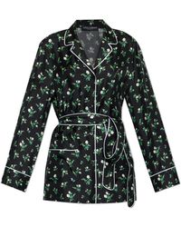 Dolce & Gabbana - Silk Shirt With Belt - Lyst