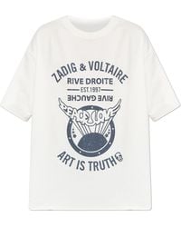 Zadig & Voltaire - Cotton T-Shirt With Logo - Lyst