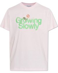 Ganni - T-Shirt With Print - Lyst