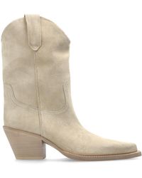 Paris Texas - Suede Heeled Ankle Boots "Dakota" - Lyst