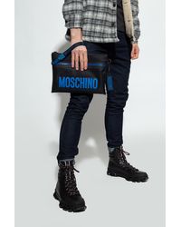Moschino Pouch With Logo - Black