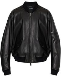 Dolce & Gabbana - Leather 'Bomber' Jacket - Lyst