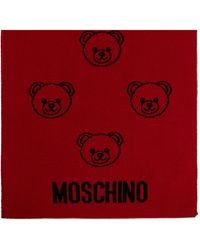 Moschino - Scarf With A Distinctive Teddy Bear Motif - Lyst