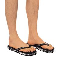 Off-White c/o Virgil Abloh Logo Flip Flops - Black