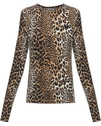 Ganni - Top With An Animal Motif - Lyst
