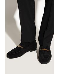 Versace - Suede Shoes Type 'Loafers' - Lyst