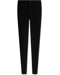 Emporio Armani - Trousers With Logo-shaped Application, - Lyst