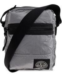Stone Island - Shoulder Bag With Logo Patch - Lyst