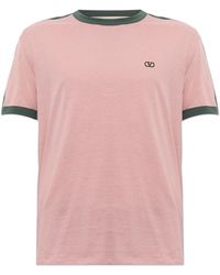 Valentino Garavani - T-Shirt With Embroidered Logo - Lyst