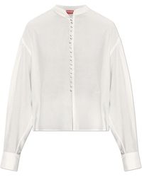 KENZO - Shirt With A Stand-Up Collar - Lyst