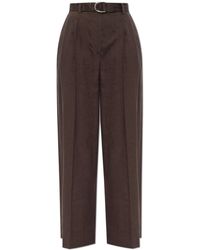 Helmut Lang - Wide-Leg Crease Trousers - Lyst