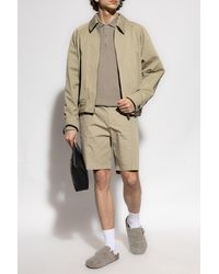 Burberry - Polo With Embroidered Logo On The Back - Lyst