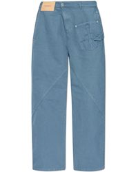 JW Anderson - Trousers With Logo - Lyst