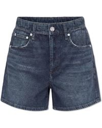 Rag & Bone - Shorts With A Denim Print - Lyst