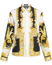Versace - Shirt With 'Coral Theatre' Print - Lyst