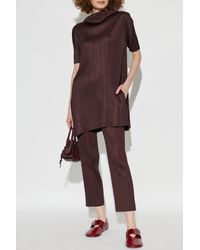 Pleats Please Issey Miyake - Pleated Trousers - Lyst
