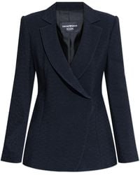 Emporio Armani - Blazer With Pockets - Lyst