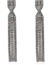 Isabel Marant - Long Earrings With Shimmering Crystals - Lyst