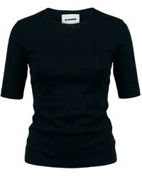 Jil Sander - Top With A Round Neckline - Lyst