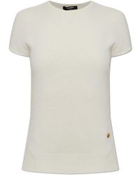Balmain - Top With Application Logo - Lyst