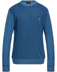 Etro - Wool Sweater With Embroidered Logo - Lyst