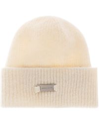 Canada Goose - Wool Beanie With Logo Appliqué - Lyst