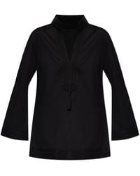 Tory Burch - Shirt With A Stand-Up Collar - Lyst