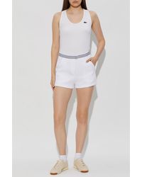 Lacoste - Shorts With Logo Patch - Lyst