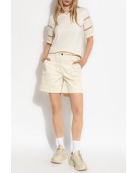 Moncler - T-Shirt With Decorative Sleeves - Lyst