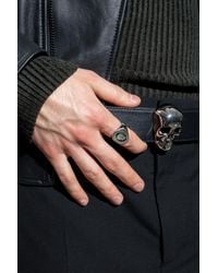 McQueen - Signet Ring With Logo - Lyst
