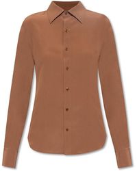 Saint Laurent Silk Shirt - Brown