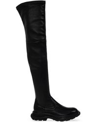 leather thigh high boots for sale