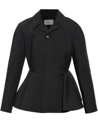 Ami Paris - Wool Jacket With Open Lapels - Lyst