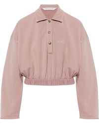 Palm Angels - Cropped Long-Sleeve Polo - Lyst