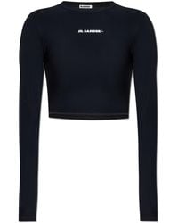 Jil Sander - Bathing Top With Printed Logo - Lyst