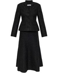 Self-Portrait - Tweed Dress With Lurex Thread - Lyst