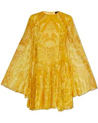 Etro - Silk Dress With Floral Motif - Lyst