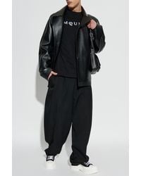McQueen - T-Shirt With Logo - Lyst