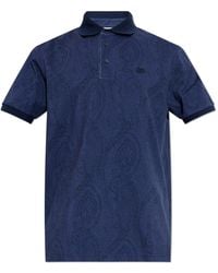 Etro - Polo With Logo Patch - Lyst