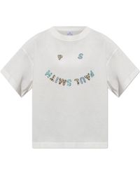 Paul Smith - T-Shirt With Printed Logo - Lyst
