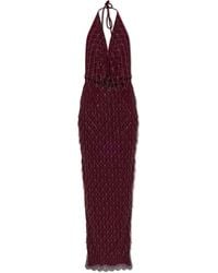 ROTATE BIRGER CHRISTENSEN - Dress With Open Back - Lyst