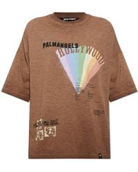 Palm Angels - Cotton T-Shirt With Print - Lyst