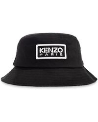 KENZO - Bucket Hat With Logo, - Lyst