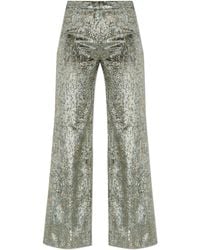 forte_forte - Velvet Trousers With Lurex Thread - Lyst