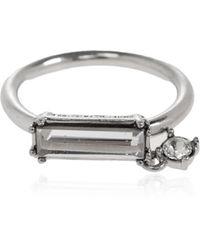 Jil Sander - Ring With Shimmering Crystals - Lyst