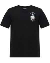 CASABLANCA - T-Shirt With Colourful Print - Lyst