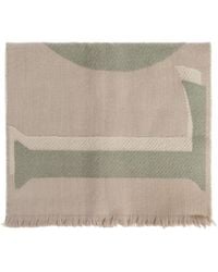 Loewe - Wool Scarf With Logo - Lyst