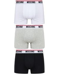 Moschino - Three-Pack Of Boxers - Lyst