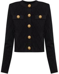Balmain - Cardigan With Decorative Buttons - Lyst