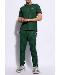 Lacoste - Jacquard Monogram Polo Shirt - Lyst